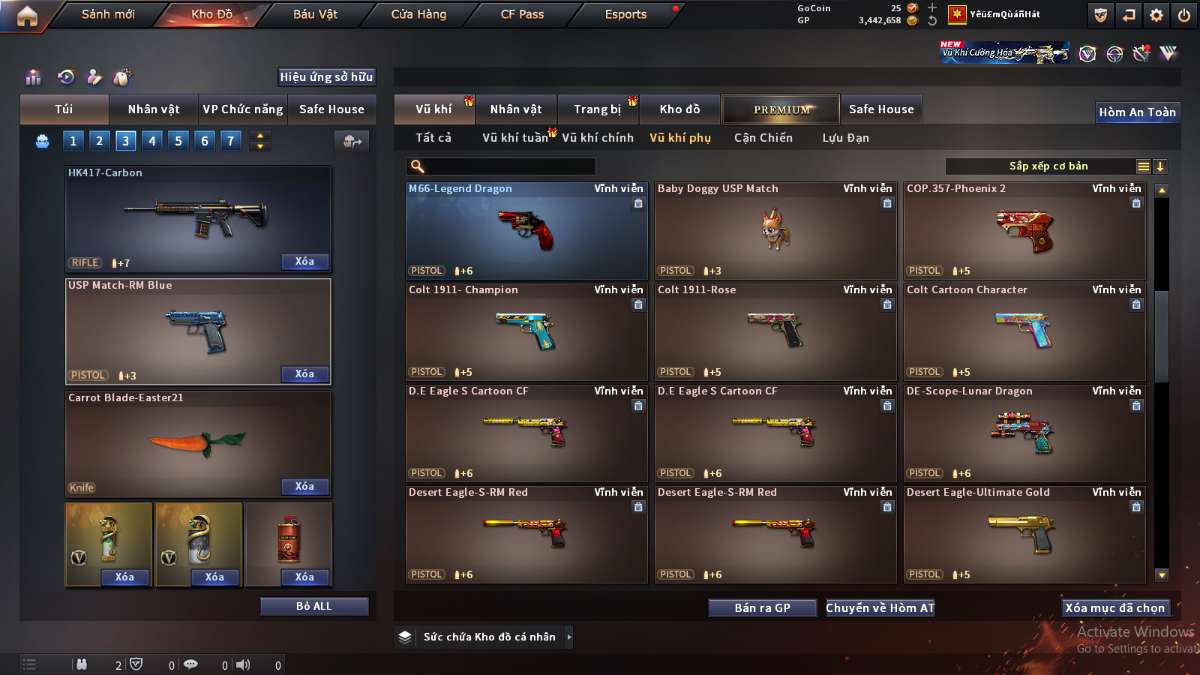 shop acc cf uy tin gia re